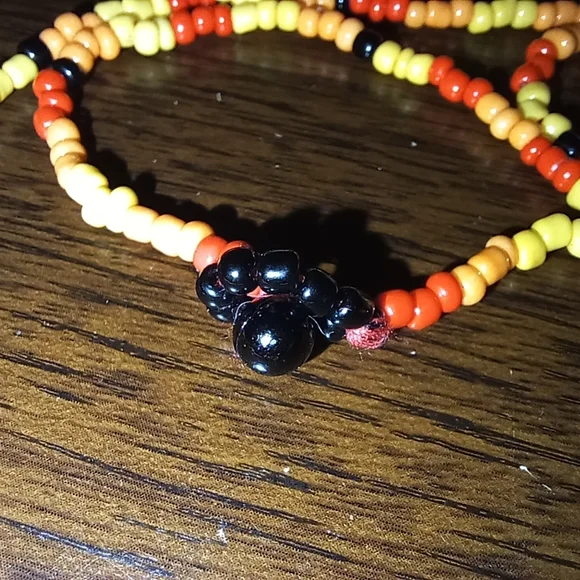 Sunset - Handmade Necklace - Seed Bead Chain - Seashell Collection - Picture 5 of 7